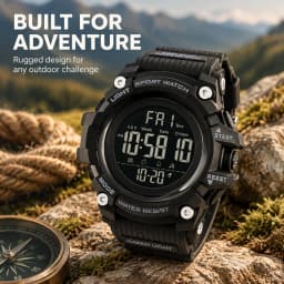SKMEI Shockproof 2 Time Sport Watch Stopwatch Count Down Mens Digital Watches Waterproof Soft Clock For Male Reloj Hombre 1384