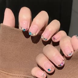 Mini Nail Art Rhinestones Crystal Acrylic Flatback Diamonds Mixed Shape Sparkle DIY Nail Luxury Manicure Accessories