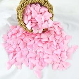 100/200Pcs Artificial Love Heart Petals Valentine's Day Wedding Party Confetti Petals Sponge Satin Fabric Table Bed Decorations