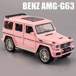 1:24 Benzs G63 AMG SUV Alloy Car Model Sound and Light Pull Back Children's Toy Collectibles Birthday gift