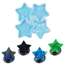 Holographic Light Shadow Silicone Molds DIY Epoxy Resin Casting Mold Mobile Phone Holder Mold Cell Phone Bracket Mould