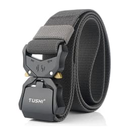 VATLTY New Casual Elastic Belt for Male Quick Release Alloy Buckle Tactical Outdoor Belt Men's Blue Stretch Belt