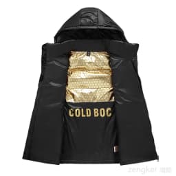 Plus Size Down Vest Men's Winter Fashion Man Hoodie 190kg 12xl Fashion Loose White Duck Down Black Gold Sweetheart 11XL