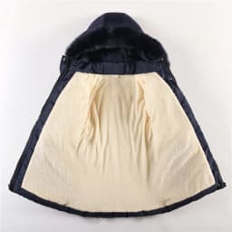 2024 New Winter Keep Warm Girls Jacket Waist Belt Design Detachable Hat Lining Plush Hooded Heavy Coat For Kids