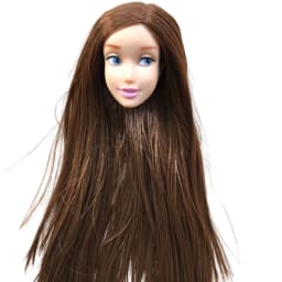 1/6 Doll Head Toys DIY Toy Rare Face Doll Parts Colorful Hair Doll Accessories Brown White Beige Skin Doll Heads Figures