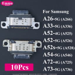 10Pcs Original Charging Port For Samsung S26 S25 S24 23 Ultra S22 S21 Plus S25 FE A34 A52 A53 A54 A56 Charger Connector Dock