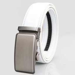 3.5cm New Men's Leather Belt Alloy Automatic Buckle Business Leisure Youth Middle-aged and Elderly Belt Designer Belt for White