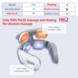 TENS Pulse Back Neck Massage Wireless Smart Sholder Cervical Massager Heating Muscle Punch Beating Care Device