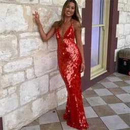 Glitter Sequins Spaghetti Straps Women's Evening Long Maxi Dress Sleeveless Backless High Waist Sexy Lady Birthday Party Gown