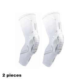 2-Pack Knee-Mounted Protective Gear, Breathable Mesh Polyester Blend Anti-Collision Compression Knee Sleeves with Upgraded Impact-Absorb Pads for Basketball, Running