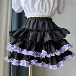 Mini Skirt Cute Sexy Balletcore Elastic High Waist Ball Gown Ruffle Patchwork Lolita Skirt Short Korean Sweet Y2K Women Clothing