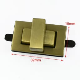 1-5Pc Metal Square Lock Buckle Handbag Turn Twist Locks Clasp Purse Closure Toggle Latch Buckles DIY Bag Replacement Accessories