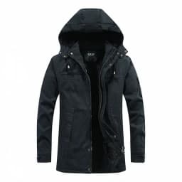 Winter Mid-length Jackets Men Military Fur Lined Thicken Warm Windbreaker Coats Mens High Quality Outdoor Tactical Parka Outwear