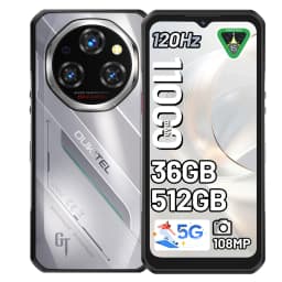 OUKITEL WP62 Android 15 Rugged Smartphone 36GB(12+24) RAM 512GB ROM 6.6'' FHD+ Display 108MP 11000mAh 33W NFC Mobile Phone