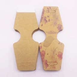 50 Pcs Jewelry Cards, Folded with Adhesive, Self-Adhesive Hanging Card, Jewelry Display Card