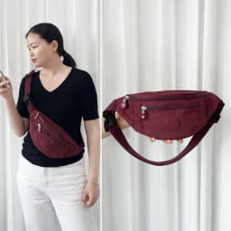 Casual Unisex Lightweight Nylon Waist Bag Versatile Multi-Purpose Leisure Crossbody Bag for Daily Use Soft Foldable Waterproof