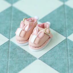 Ob11 Dolls Bunny Shoes Accessories Cute Rabbit Pink White Doll Shoes With Rabbit Ear For Ob11,Obitsu 11,Molly, Gsc,1/12 Bjd Doll
