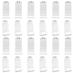 18Pcs Records Holder Acrylic Wall Mount Self Adhesive Album Disc Show Rack Clear Vinyl Display No Drill Storage Floating Shelf