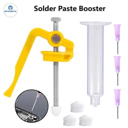 Manual Solder Paste Dispenser Flux Syringe Welding Glue Propulsion Tool UV Solder Mask Ink Welding Green Oil Pusher for PCB BGA