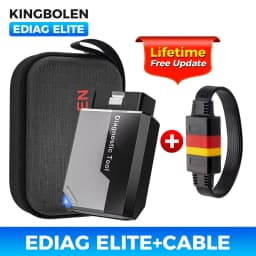Kingbolen Ediag Elite OBD2 Scanner Bluetooth Lifetime Update,PK ELM327,All System OBD2 Diagnostic Tool with 15 Resets for iOS & Android, CANFD Protocol, Autoauth for FCA SGW Cost-effective Diagnostic Scan Tool