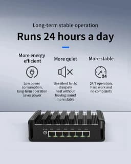 Intel I3 N300 Core 3-100U 6x 2.5G LAN Metal Mini PC Firewall Appliance DDR5 Industrial NAS Home Server PfSense PNsense Proxmox