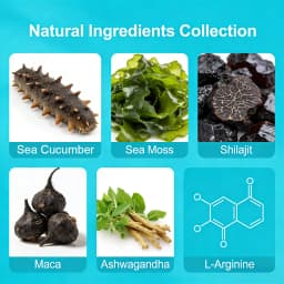 Enhancing Supplement Blend - L-Arginine + Maca + Ashwagandha, Stamina Muscle Growth, Vascular Function, Blood Circulation