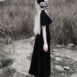 Japanese Gothic Style Retro Black Cape Mid Length Dress Платье Grunge Subcultural Streetwear Punk Black Vestido Y2k
