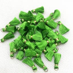 100/50Pcs 20mm Mini Metal Hanging Ring Tassel Trim Pendant DIY Craft Jewelry Handmade Earrings Decor Materials Fringe Trim