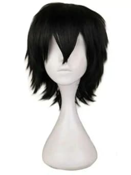 Short Hair Versatile Handsome Bangs Short Hair Cosplay Anime Synthetic Wig Role-Playing, Halloween, Christmas Costumes, Parties