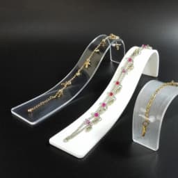 Versatile Bracelet Display Stand Portable Curved Shaped Necklace Organizer Acrylic Handchain Stand Jewellery Organizer