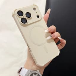 18pro Matte Airbag for Magsafe Magnetic Cases for iPhone 18 Pro Max 17 Pro 16 15 14 13 12 Lens Protection Shockproof Soft Cover