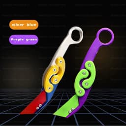 New Knife Fidget Toy 3D Printing Technology Stocking Stuffers Gift With Butterfly Claw Blade Carrot Fidget Toy Stress relief Toy