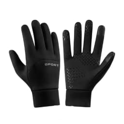 Men Women Winter Warm Gloves Plush Lined Windproof Coldproof Water-resistant Non-slip Touchscreen Gloves for Outdoor Sports