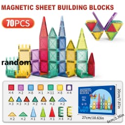 Magnetic Tiles for Kids Ages 3-5 4-8 Magnet Toys for 3 4 5 6 7 8+ Year Old Boys Girls Toddlers Magnetic Building Blocks Preschoo