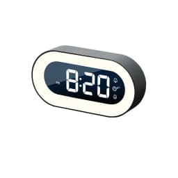 New Music LED Digital Alarm Clock Voice Control Night Light Design Desktop Clocks Home Table Decoration Children's Gifts