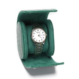 Luxury Crocodile Watch Storage Box Custom Name Travel 1 2 3 Slots Watches Roll Aligator PU Leather Brand Watch Display Case Bag