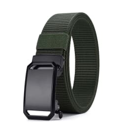 New Men's High-quality Automatic Buckle Canvas Belt Simple Casual Jeans Belt Fashion Men's Design Fashion Belt