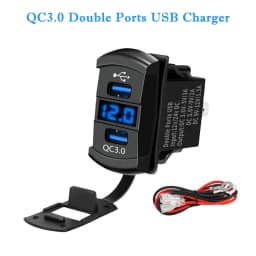 12V 24V Boat Trim Tabs Switch (ON)-OFF-(ON) Momentary Rocker Switch Waterproof Blue Light ON-OFF Toggle Switch With Harness