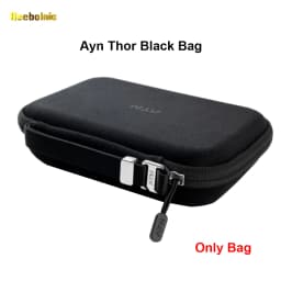 Reebolnic Ayn Thor TPU Shell and Black Bag for Dual Screen Flip Game Console AYN THOR Official Accessories Storage Bag Portable