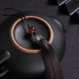 10Pcs Tassels Silky Handmade Soft Tassels Jade Bead Tassels DIY Craft Jewelry Car Key Chain Decor Pendants Smooth Fringe Trim