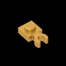 Gobrick] GDS-814 PLATE 1X1 W. HOLDER compatible with lego 4085 60897 children's toys Assembles Building Blocks Technical