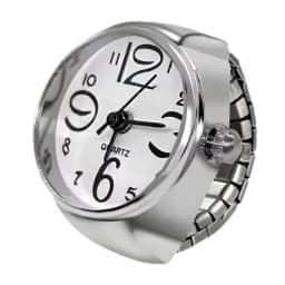 New Ring Watch Hot Selling Creative Arabic Numeral Scale Circular Dial Alloy Shell Finger Couple Men's And Women's Styles