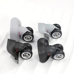2Pcs Replacement Luggage Wheels for Suitcases Silent Repair Spinner Caster Rubber Wheels Trolley Parts Luggage Accessories
