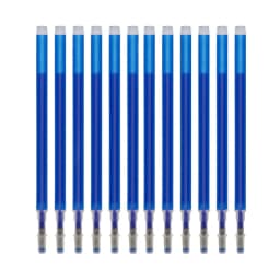 12Pcs BIG Erasable Refill Pens High Temperature Disappearing Fabric Marker Pen for Patchwork Fabric PU Leather Mark Sewing Tool