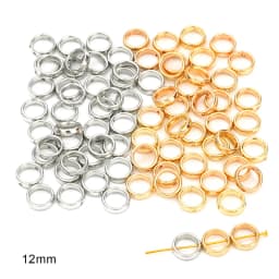 50pcs Two Hole CCB Love Heart Flower Circle Frame Beads Spacer Connectors for DIY Jewelry Making Necklace Bracelet Accessories