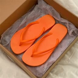 XIXITIAO Women Flip Flops Summer Casual Solid Color Beach Sandals Comfortable Lightweight Non-Slip Falt Bathroom Slides Couples