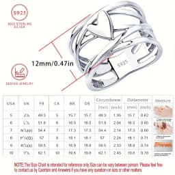 Chic French Style 925 Sterling Silver Heart-Shaped Ring Unique Design Women's Fashion Jewelry Perfect for Everyday Accessories