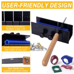 Jewelry Wax Cutting Saw Kit with Adjustable Cutting Box, Jewelry Carving, Shaping, Modeling, Engraving Tools for Wax Work