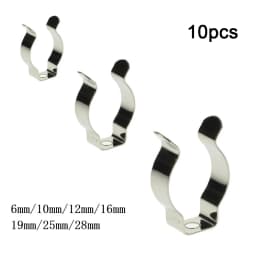 10pcs Heavy Duty Narrow Base Tool Spring Terry Clips Heavy Duty Tool Storage Hangers For Garages Sheds Hardwares