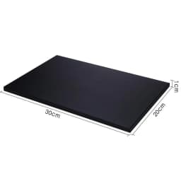Black PU Leather Jewelry Display Riser Window Counter Top Presentation Board Organizer Showcase Collectible Necklace Holder Base